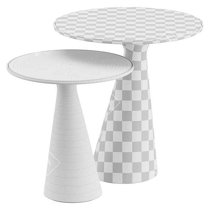 Sleek Modern Table Offering 3D model image 4