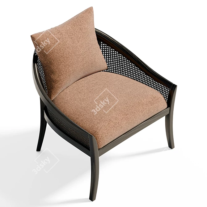 Andrea Accent Chair, UV Unwrapped 3D model image 5