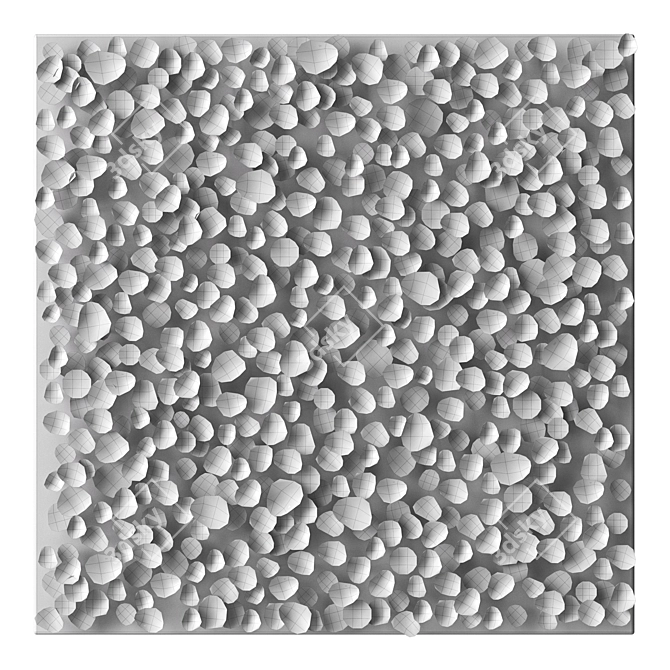 Canvas Art White Petals Print 3D model image 4