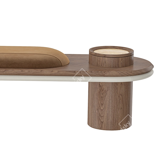 Sleek Modern Giorgetti Liz Bench 3D model image 4