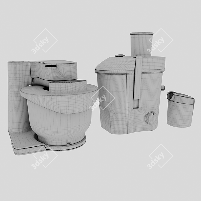 Bosch Juice Extractor and Mixer 3D model image 6