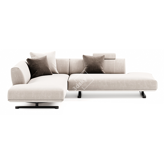 Elegant Modular Sofa Series "TAKT 3D model image 2