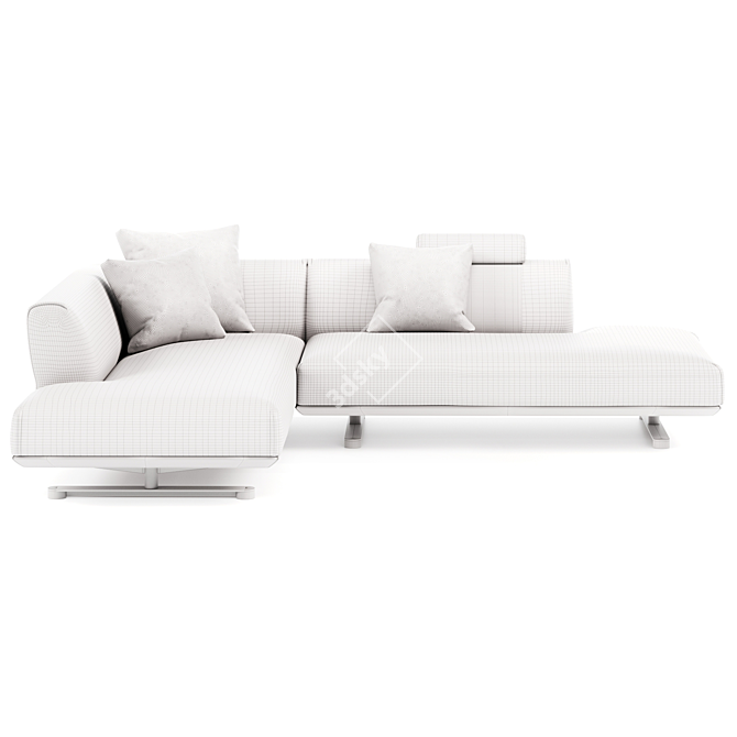 Elegant Modular Sofa Series "TAKT 3D model image 5