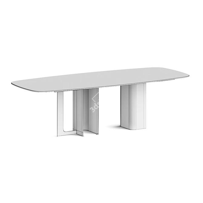 Mirage 2 Dining Table Set 3D model image 3