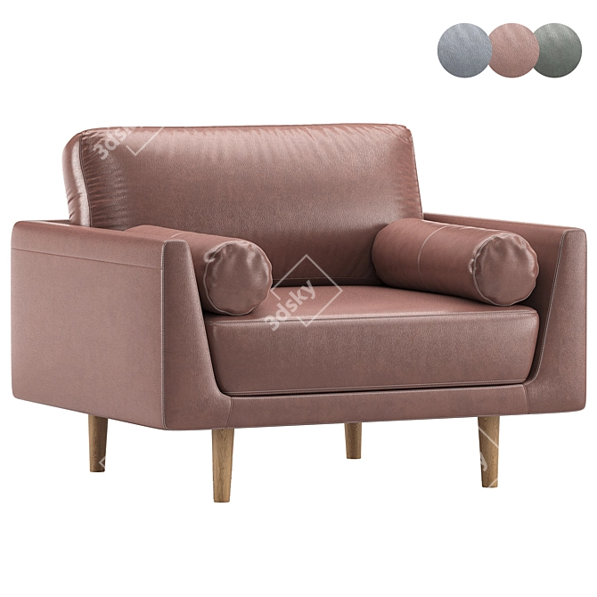 Contemporary Armchair Collection - Storm 3D model image 3