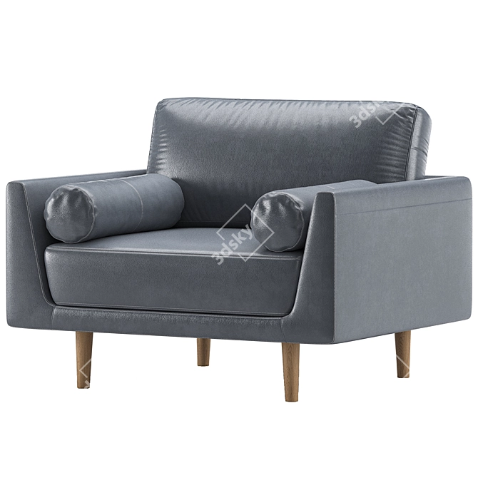 Contemporary Armchair Collection - Storm 3D model image 4