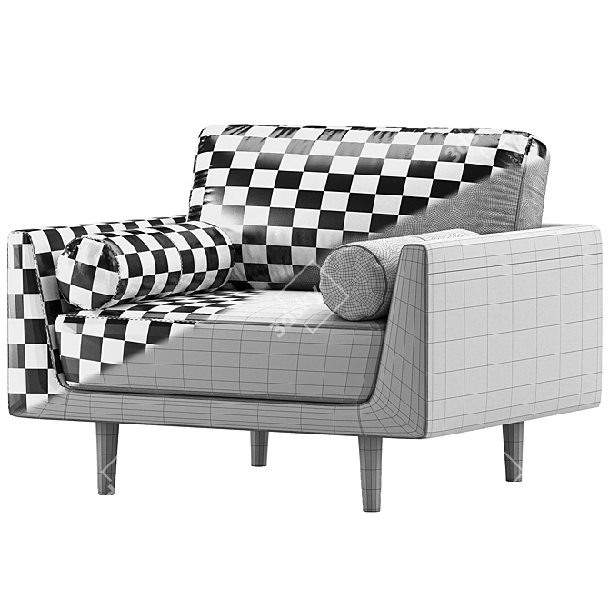 Contemporary Armchair Collection - Storm 3D model image 5