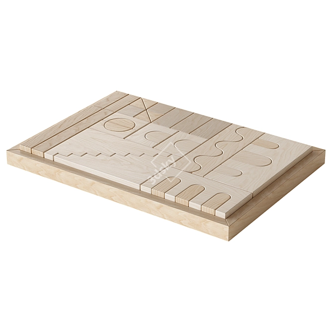 Fitwood Wooden Building Blocks 3D model image 4