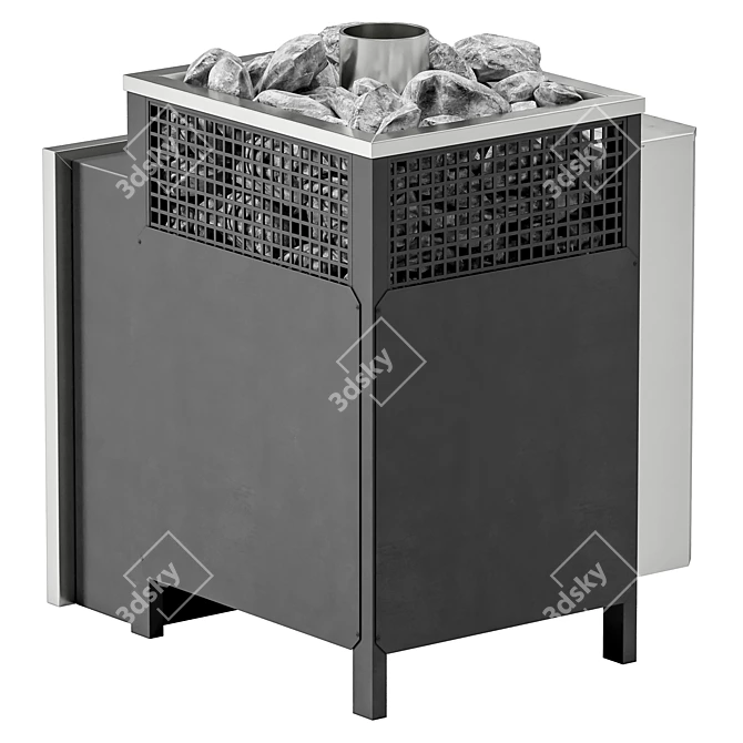 Raduga Sauna Stove Meticulously Designed 3D model image 2