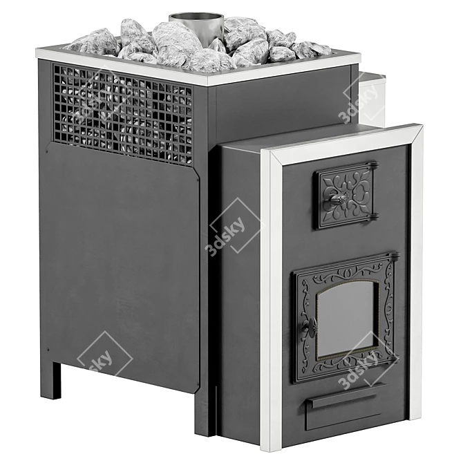 Raduga Sauna Stove Meticulously Designed 3D model image 4