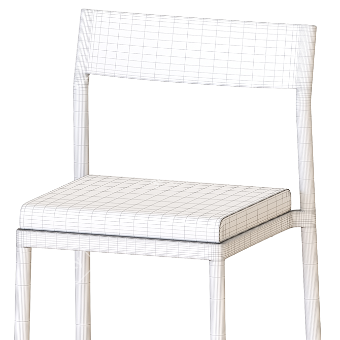 Modern Design Chair and Table 3D model image 6