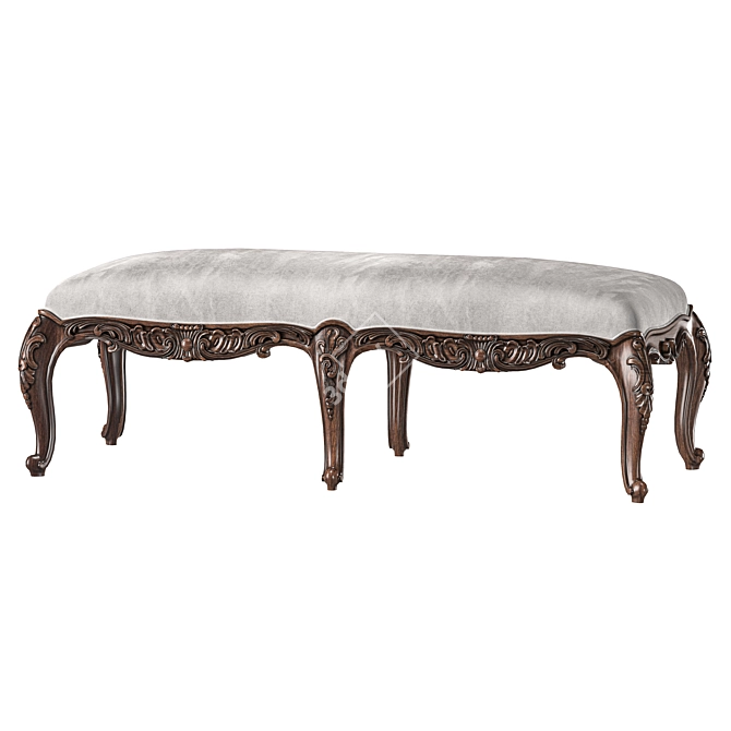 Luxurious Andrea Fanfani Bench Set 3D model image 3