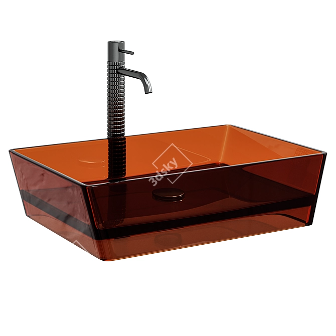 Abber Kristall AT2803Opal Sink 3D model image 2