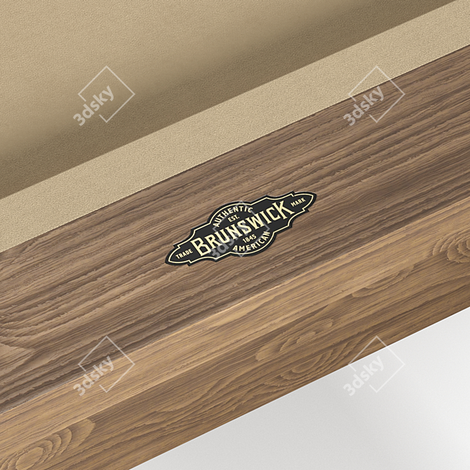 Botanic 8' Pool Table, Premium Materials 3D model image 13