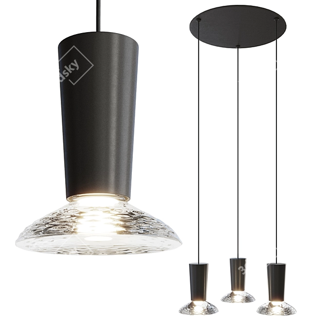 Giorgetti Water Modern Lighting Fixture 3D model image 1