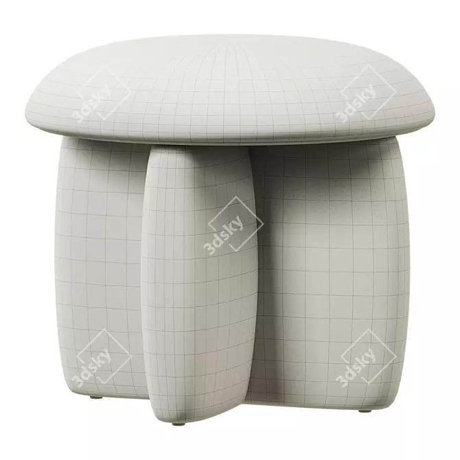 Elegant Madeline Ottoman for Sale 3D model image 4