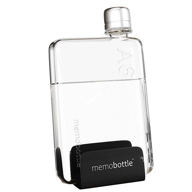 Deco Set with memobottle: A6 3D model image 3