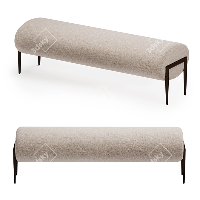 Elegant Towson Bench - Dantone 3D model image 1