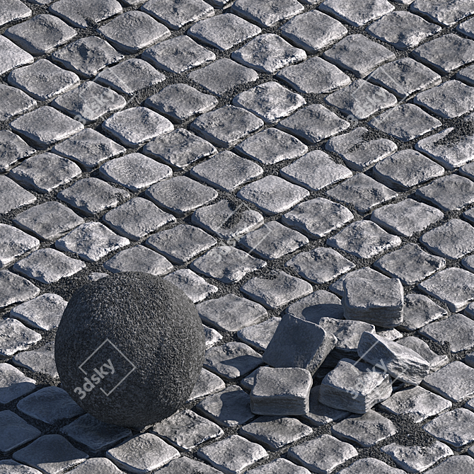 Pavement Texture Pack 3D model image 1