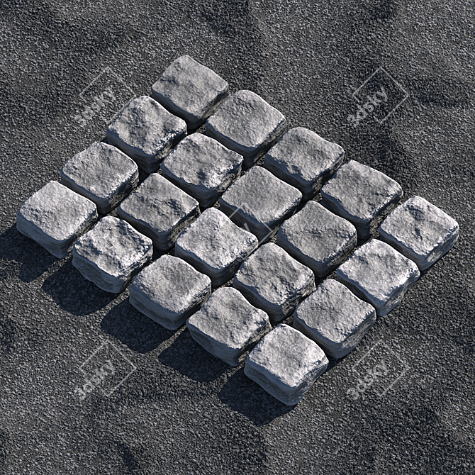 Pavement Texture Pack 3D model image 2