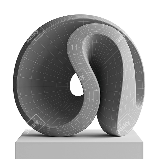 Dynamic Abstract Sculpture "Pulse 3D model image 6