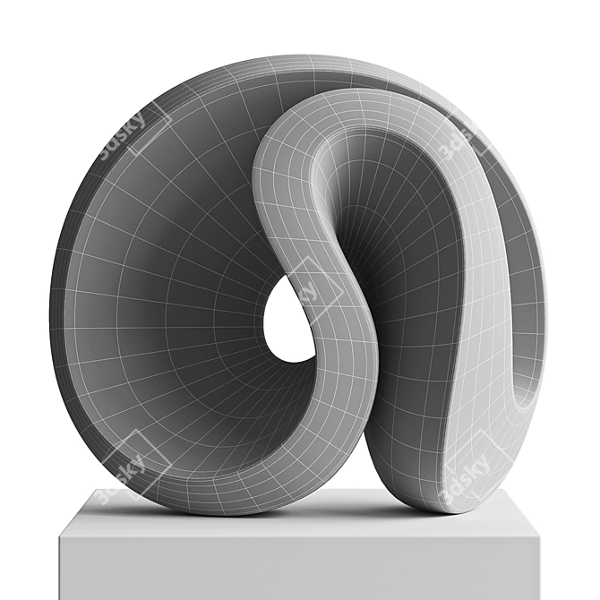 Dynamic Abstract Sculpture "Pulse 3D model image 10