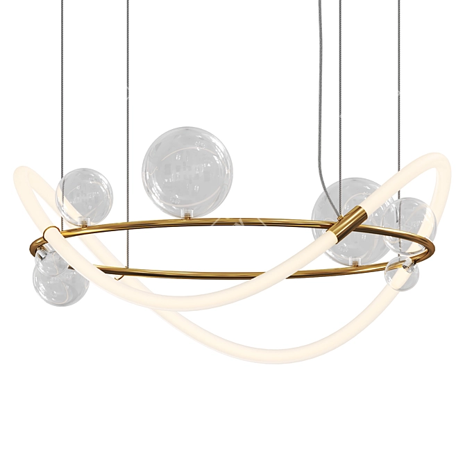 Adjustable Pendant Light Fixture 3D model image 1