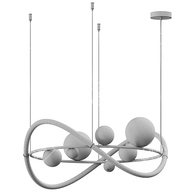 Adjustable Pendant Light Fixture 3D model image 3