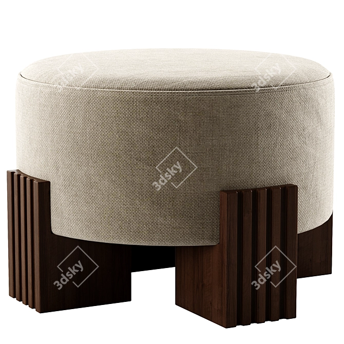 Modern Low Stool by DOME 3D model image 4