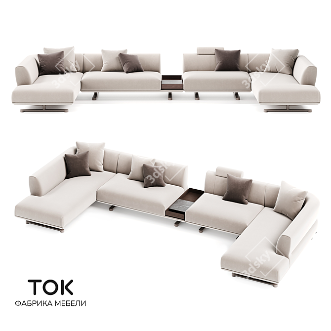 Modern Modular Sofa Set "TAKT S7 3D model image 1