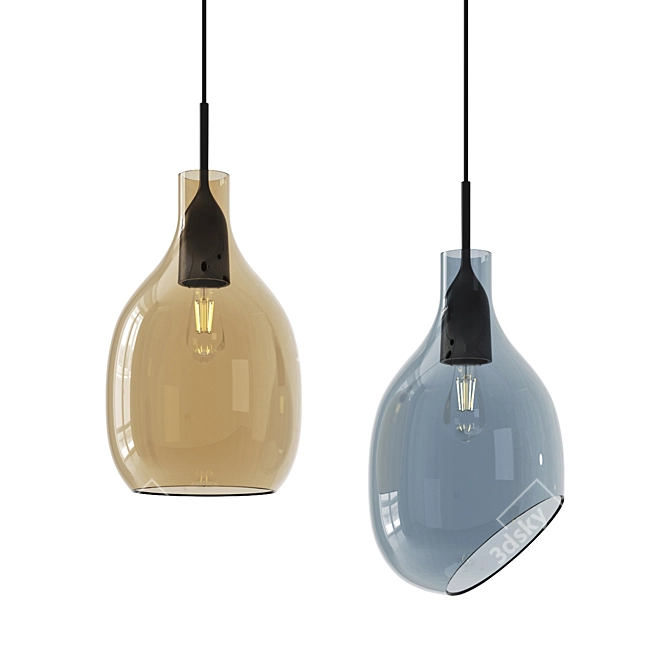 Elegant LOVISA Pendant Lamp 3D model image 2