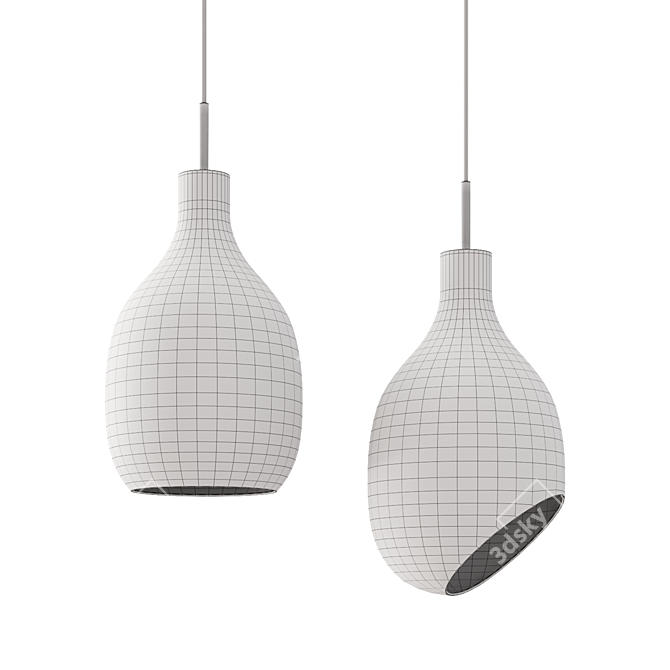 Elegant LOVISA Pendant Lamp 3D model image 3