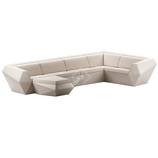 FAZ 6 Modular Sofa, Vondom 3D model image 2