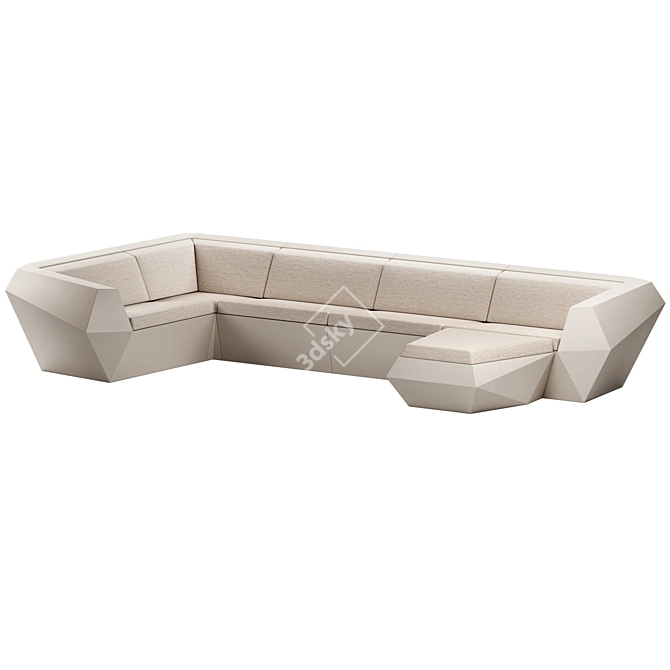 FAZ 6 Modular Sofa, Vondom 3D model image 3