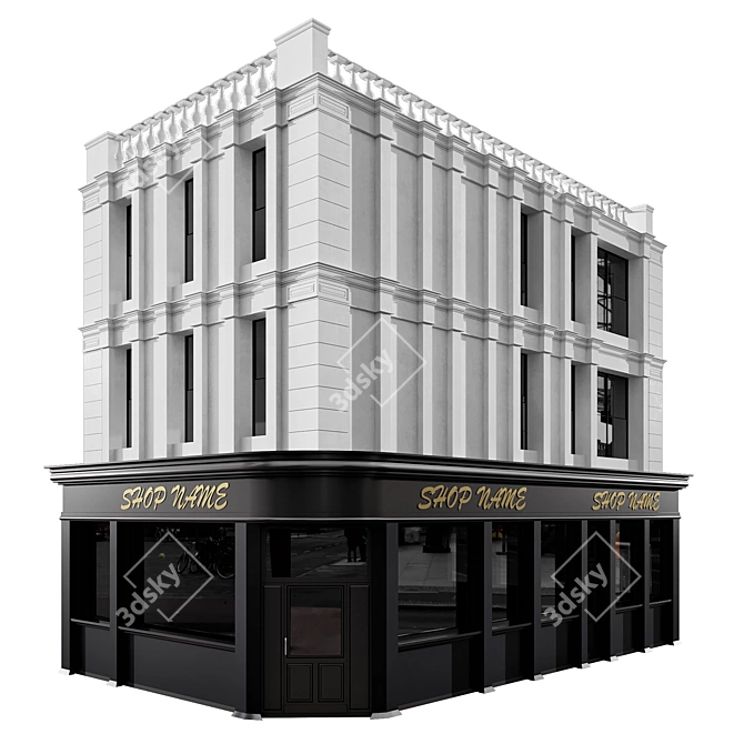  Shop Building No.6 - 3D Model 3D model image 1