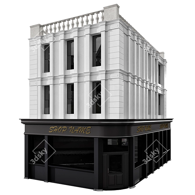  Shop Building No.6 - 3D Model 3D model image 2