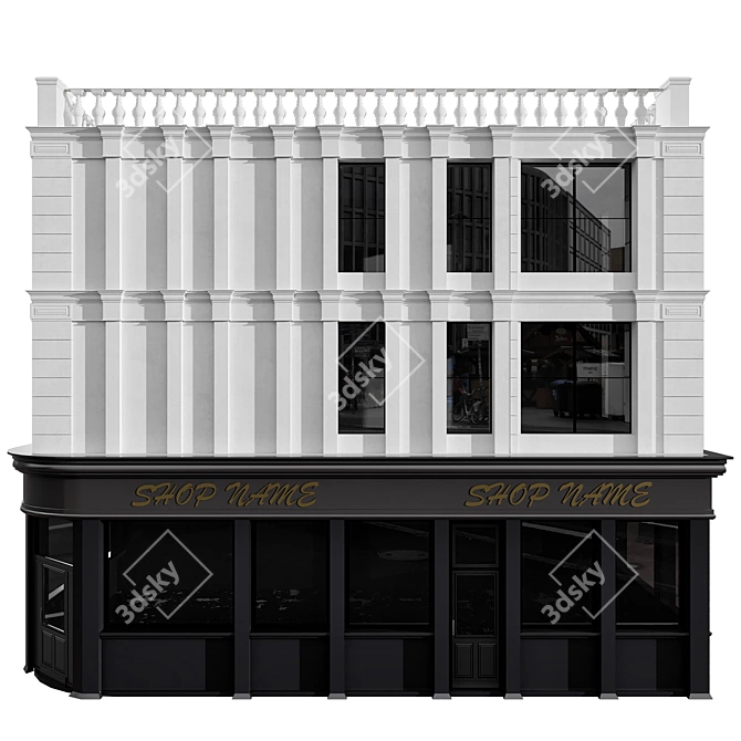  Shop Building No.6 - 3D Model 3D model image 3