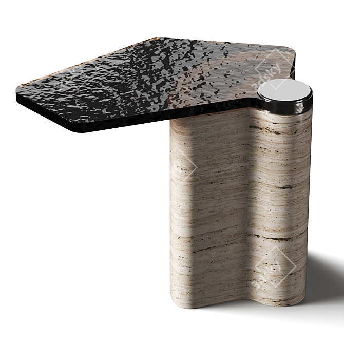 Ugo Cacciatori Stone Coffee Table 3D model image 2