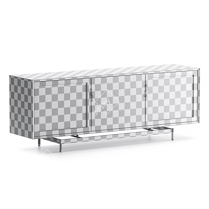 Louisiana Media Console Furniture 3D model image 5