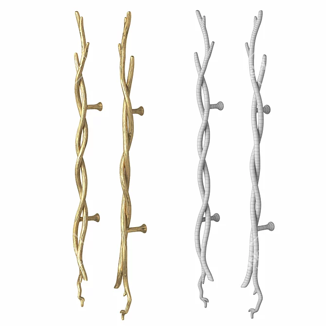 Magical Amalfi Door Handles 3D model image 4