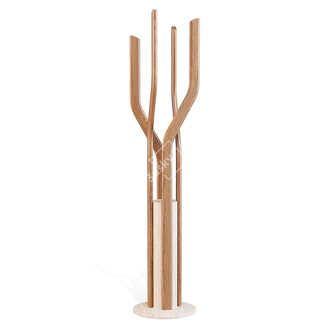 Alma Coat Hanger: Spirited Elegance 3D model image 3