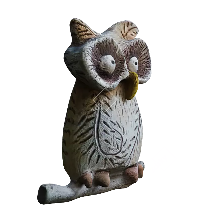 Stylized Owl Figurine - 2021 3D model image 2