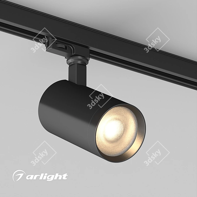 Precision Adjustable Spotlight for Museums 3D model image 2