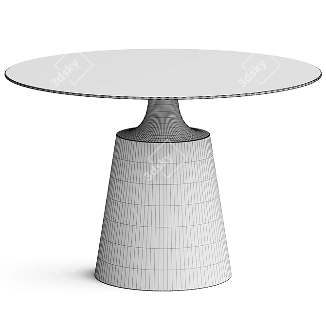 Elegant Eichholtz Nathan Round Dining Table 3D model image 3