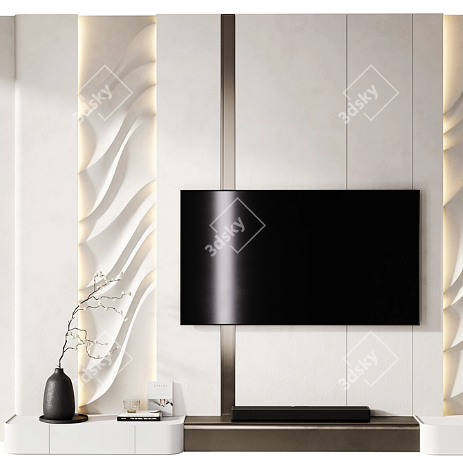 Loewe Klang Bar 3 TV Wall 3D model image 5