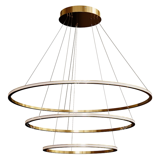 Modern Pendant LED Light Fixture 3D model image 1