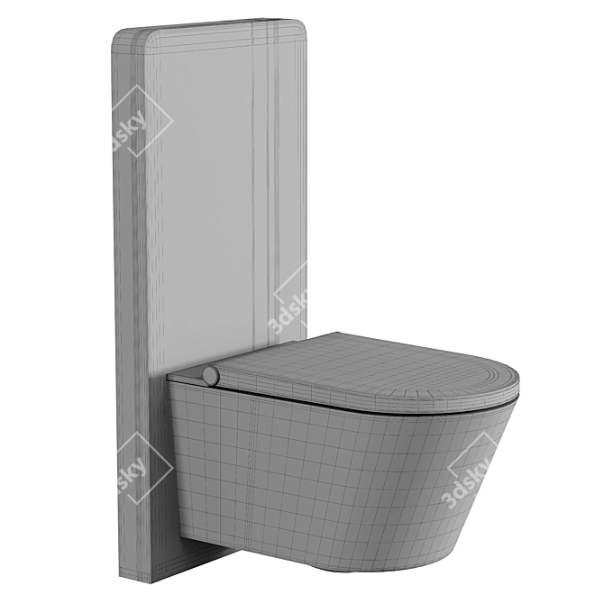 BERNSTEIN White Shower Toilet Package 3D model image 5