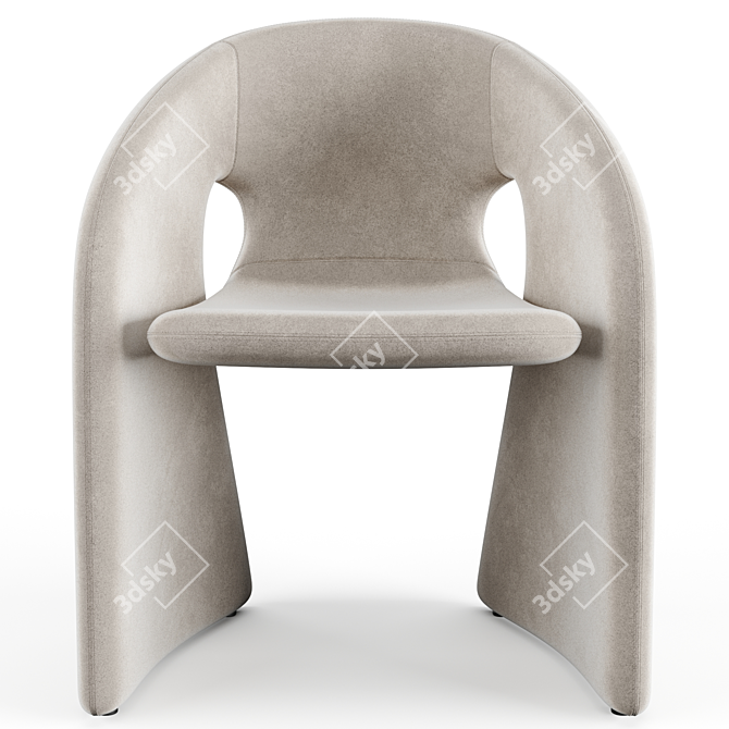 Roche Bobois Celeste2 Armchair: High-Quality Modern Design 3D model image 4