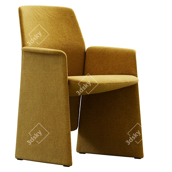 Poltrona Frau Bridge Chair 2013 3D model image 3