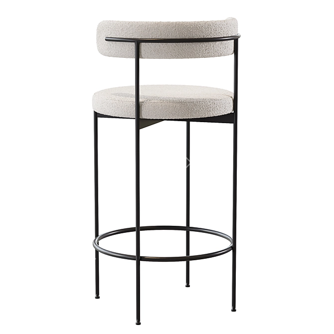 Modern Bar Chair - Liberda 3D model image 4